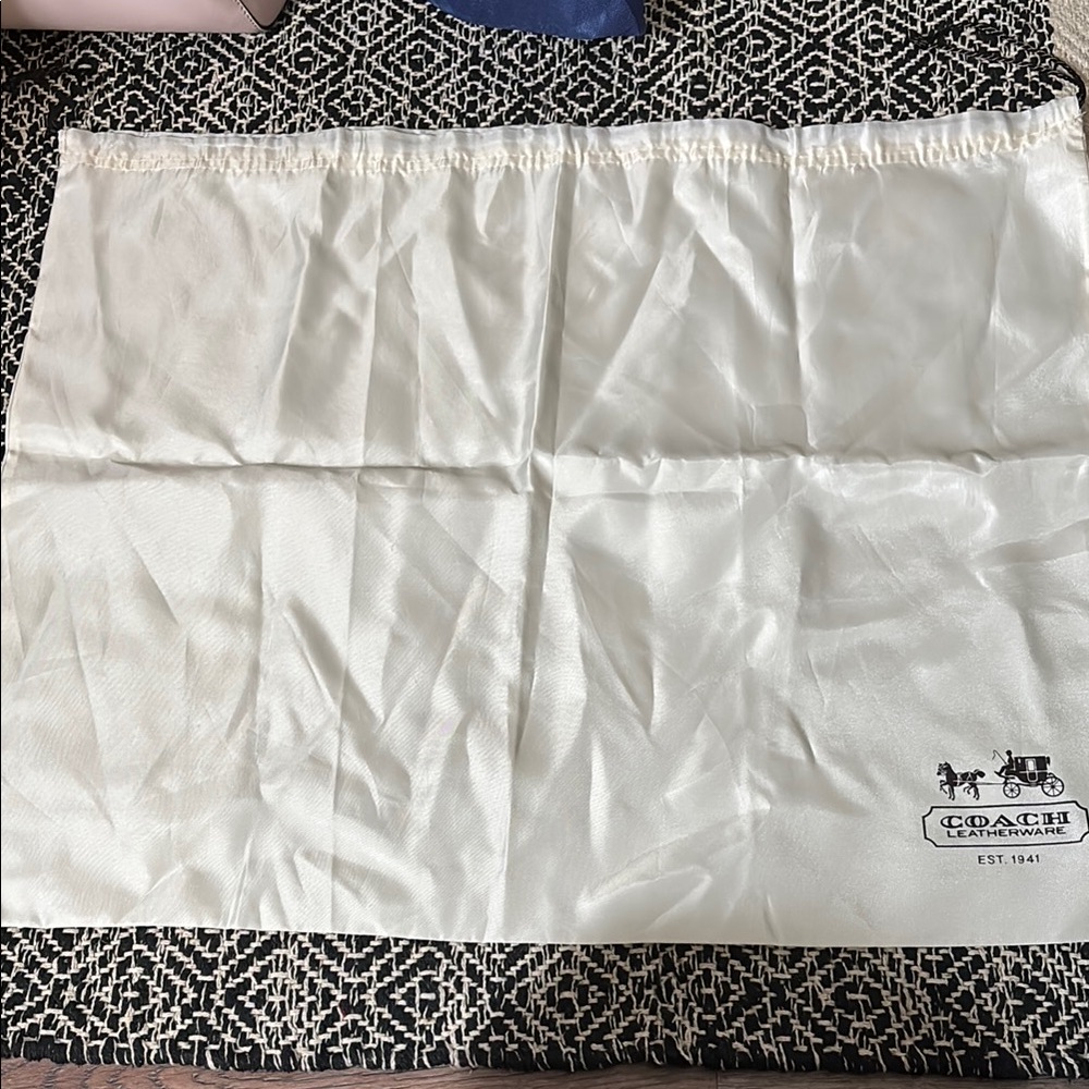Coach White Dust Bag